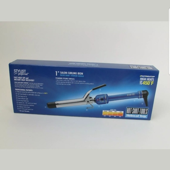 Hot Shot Tools Blue Radiance 1" Curling Iron - Picture 3 of 3